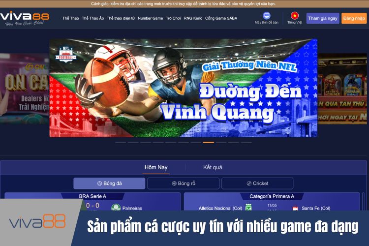 Sản phẩm cá cược uy tín với nhiều game đa dạng